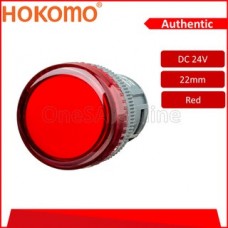 HOKOMO 22MM RED PILOT LIGHT LED DC24V(HOKO-HPL22N-R-D24)