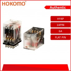 HOKOMO RELAY C/W INDICATING, LED TYPE ~ 4PDT & 6A ~ A110 , (HY4P-A110)